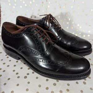 Bostonian Shoemakers Classic Black Leather Oxfords For Men Size 8.5